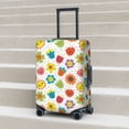 thumbnail image 6 of Disketp Cartoon Flowers Elastic Travel Luggage Cover Travel Suitcase Protective Cover For Trunk Case Apply To 18''-32'' Suitcase Cover-Small, 6 of 7