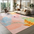 thumbnail image 5 of Ultrug Boho Vintage Rugs Non Slip Area Rug Soft Carpet for Living Room Bedroom Home Decor Office,4'x6',Pink, 5 of 7