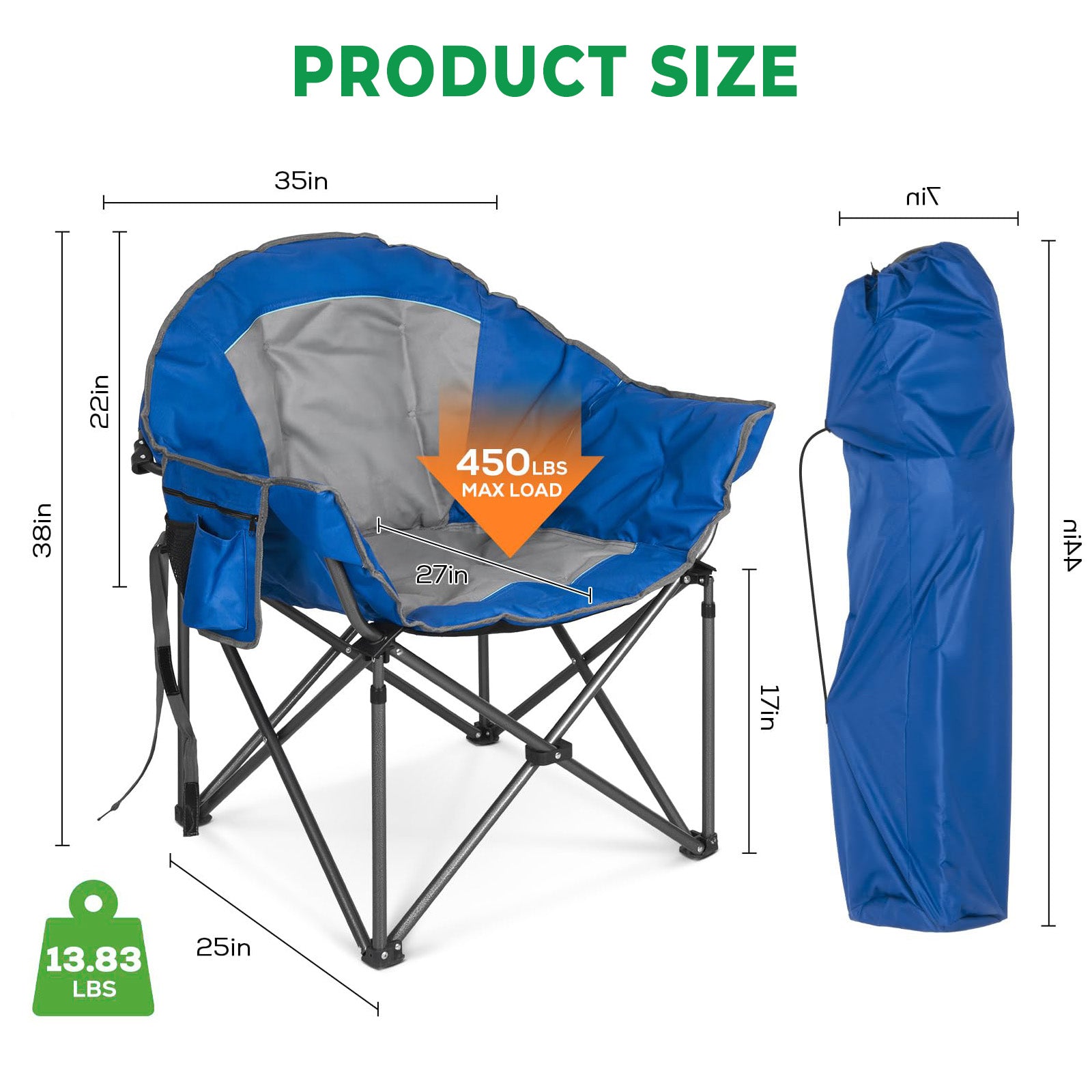 SUNSPIRE Oversized XL Padded Camping Chair photo 6
