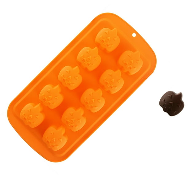 Yuarrent Molde para hornear Pudín Molde DIY Prop Antiadherente Resistencia a altas temperaturas Tamaño compacto Accesorios para el hogar Herramientas y accesorios para hornear patrón de calabaza