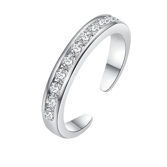 DESIGNICE Toe Rings for Women 925 Sterling Silver Toe Ring Hypoallergenic Adjustable Open Rings for Women Summer Jewelry