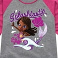 thumbnail image 3 of Santiago of The Sea - Splashtastic - Toddler And Youth Girls Raglan Graphic T-Shirt, 3 of 5
