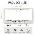 thumbnail image 3 of 2 PCS Vintage Watercolor Christmas Tree License Plate Cover Farmhouse Holiday Winter Standard Car Tag Cover Holder Quality Aluminum Metal 2 Round Holes for US And CA, 3 of 6