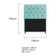 thumbnail image 3 of Cabecera Lady individual - Turquesa claro WEIK Lady, 3 of 3