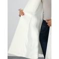 thumbnail image 5 of INSPIRE CHIC Women' Winter Overcoat Single Breasted Button Velvet Contrast Collar Pea Coat XS Cream White, 5 of 5