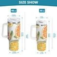 thumbnail image 6 of Yayeee 40oz Double-Wall Insulated Stainless Steel Tumbler with Handle Bottle, Candy Grapefruit Slices, 6 of 8