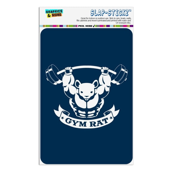 Gym Rat Workout Weight Lifting Home Business Office Sign