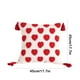 thumbnail image 3 of Funda de cojín de lino en forma de corazón 18x18 pulgadas - Decoración de San Valentín en rojo y blanco, regalo de aniversario, funda de cojines de sofá con cremallera oculta, 3 of 6