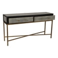 thumbnail image 3 of Moe's Home Mako Solid Oak Console Table in Gray, 3 of 7