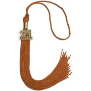 ENDEA GROUP Endea Graduation Single Color Tassel with Gold Bling Charm (Orange, 2021)