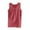 Brick Red, variant on Women's Loose Fit Camisole Top Casual Comfortable Stretchable Layering Tank With Ruffle Design for Home Sleepwear Extra Long Tops for Layering Ladies