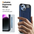 thumbnail image 5 of Decase for iPhone 15 2023 with Hidden Kickstand Case,Drop Proof Hybrid Shockproof Rugged TPU Bumper Hard PC Back Cover Anti-Scratch Case for iPhone 15,Royalblue, 5 of 8