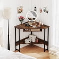 thumbnail image 3 of Giantex Corner Writing Desk, Industrial Small Side Computer Table for Small Space, 3 of 9