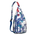 thumbnail image 1 of Ethnic Mandala Sling Backpack - Exotic Paisley & Abstract Pattern, Fashionable Layered Storage Pack for Students & Outdoor Enthusiasts, 1 of 4