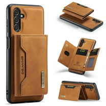 for Samsung Galaxy A03s Case ,Magnetic Buckle Leather Detachable Wallet Cover, Card Pocket Back Flip Kickstand Shockproof Business Slim Phone Case For Samsung Galaxy A03s,
Brown