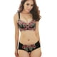 thumbnail image 1 of Qarigey - Sujetador con aros y realce de encaje con estampado para mujer Ropa interior negro 36/80 (AB), 1 of 1