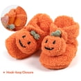 thumbnail image 3 of Ecetana Baby Fuzzy Bootie Slippers Halloween Cozy Sock Shoes Soft Infant Shoes Warm Fleece Slippers for Toddlers, 3 of 6