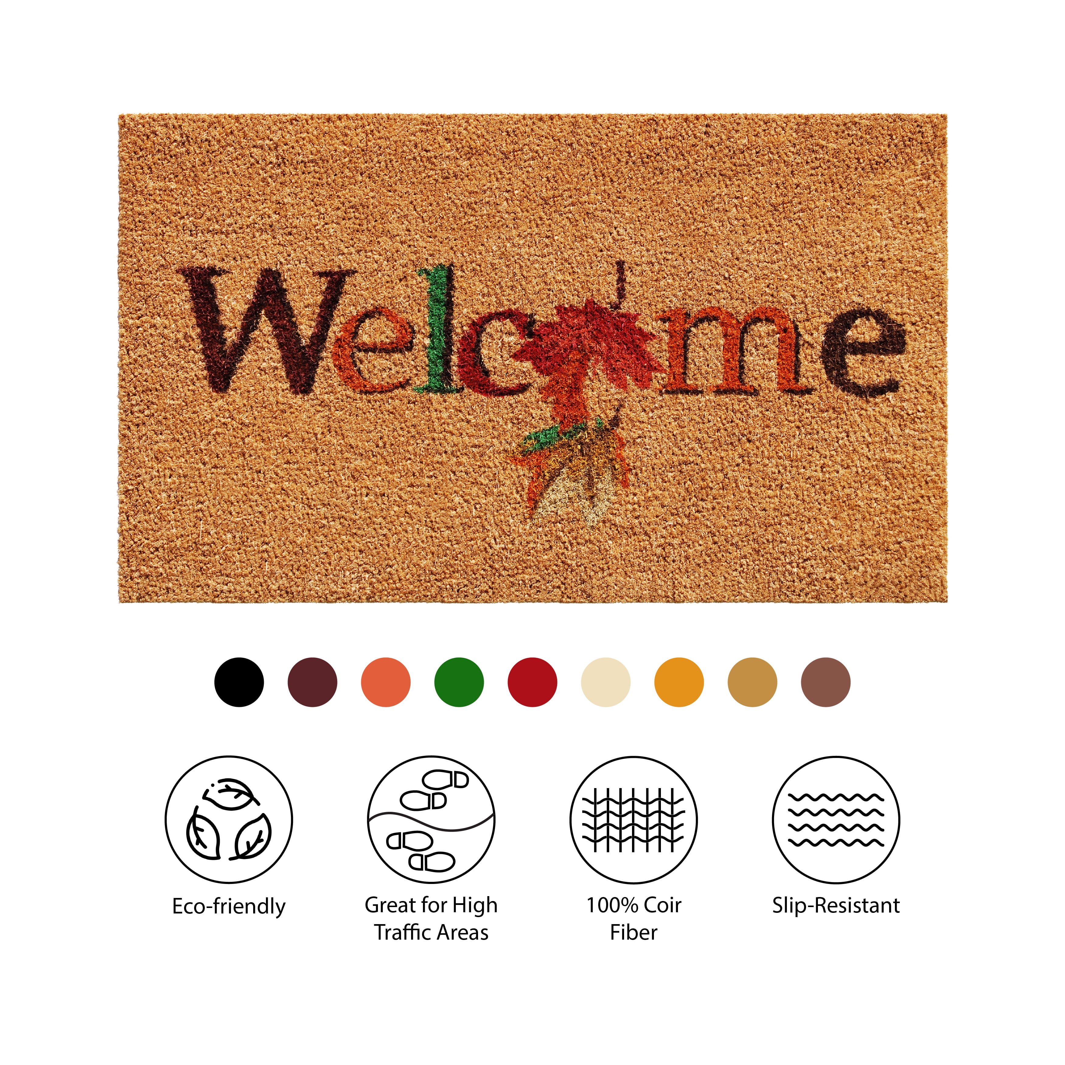 Calloway Mills 121301729 17 x 29 in. Fall Beauty Rectangular Doormat, Multi Color