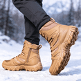 thumbnail image 6 of Stepedia Snow Boots for Men Insulated Waterproof Winter Boots Faux Fur Outdoor Hiking Boot for Cold Weather, Brown, 6 of 6