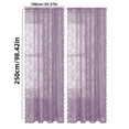thumbnail image 2 of Lace Sheer Curtains for Bedroom Light Filtering & Privacy, Voile Window Curtains Rod Pocket with Floral Embroidery, Vintage Drapes for Farmhouse Living Room Kitchen Doorway Decor, 2 of 4
