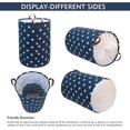 thumbnail image 5 of Bolsa de almacenamiento grande de 20", cesto para ropa sucia con cordón, bolsa de lavandería plegable, cesto para ropa sucia plegable de gran capacidad (azul estrella, grande), 5 of 5