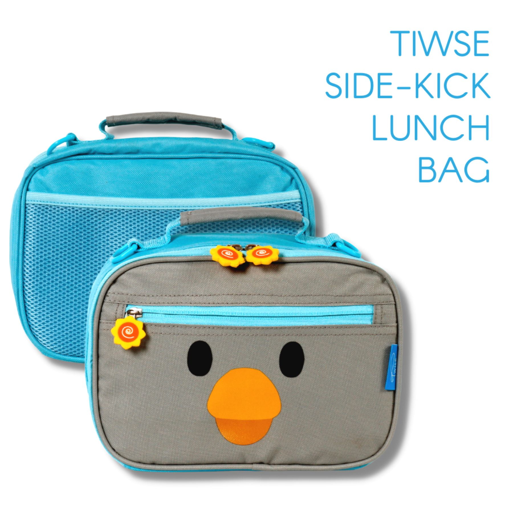 Twise Side-kick Insulated Lunch Bag for Preschool and Kindergarten, Penguin