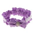 thumbnail image 2 of Boda Nupcial Satinado Liga Crystal Satin Bow Toss Leger Leger Anillo De Pierna Sunnimix Liga nupcial de boda, 2 of 7