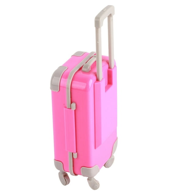 Valise pour Poupée, Étui à Bagages 10,2 Pouces, Sac de Voyage Simulé, Accessoires Portatifs pour Poupée avec Design pour Jeux de Rôle et Scènes de Voyage de Poupée