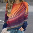 thumbnail image 2 of Sweatshirt For Womens Crewneck Galaxy Star Outer Space Hoodies Teen Girls Cute, 2 of 7