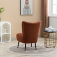 thumbnail image 5 of Living Room Chairs, Armless Accent Chair With Rubber Wooden Legs Modern Upholstered Corner Side Chair For Living Room, Bedroom, Office, Hotel, 5 of 9
