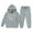 Grey, variant on Toddler Girls Outfits Set Kids Hoodie Pants Combo Casual Letter Print Pullover Jogger Two Piece Outfit Clothes Sky Blue Size 4-5T