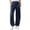 Navy, variant on Tqcoqu Women's Nylon Quick Dry Cropped Barrel Wide Leg Pants, Elastic Waist Harem Straight Leg Casual 9/10 Length Trousers ith Side Pockets