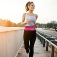 thumbnail image 2 of Unique Bargains 1 Pc Breathable Running Belt Diamond Fanny Pack for Sports to Carry Phone Keys Rose Red, 2 of 6