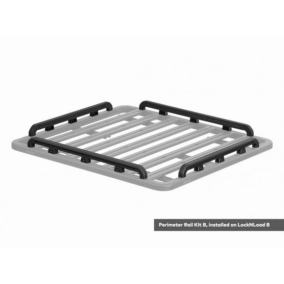 Yakima Roof Rack Platform Rails 8005060 LockNLoad; For Yakima T-Slot Platforms; Black-Zinc Coating; Set Of 4