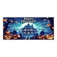 thumbnail image 1 of Halloween Garage Banner Weird Decorations Spine Design Cloth Material Large Size Weather Resistant Easy to Install for Halloween Party Noticeable Ominous Atmosphere, 1 of 1
