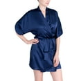 thumbnail image 3 of Women's Silk Sleepwear 100% Silk Short Robe, 3 of 10