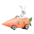 thumbnail image 3 of Decoración de de Pascua, decoración de mesa, figura de conejo, estatua de conejo divertida, decoración de Pascua para mesa de granja Zanahoria, 3 of 8