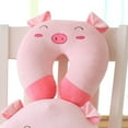 Bargain Specials Neck Pillow Cover Cute Pig Animal Cartoon Neck Pillow