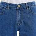 thumbnail image 6 of Coevals Club Men's Straight Leg Classic 5-Pocket Casual Work Jeans 32L 2# Blue 32, 6 of 8