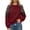 Brick Red, variant on JIAYUE Women's Sweatshirt Crew Neck Long Sleeves Leopard Color Block Sleeve Stripe Detail Pullover Top for Fall Workout Wear