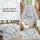 thumbnail image 4 of Alfombra Area Jinchan, lavable, vintage, 240 x 300 cm, chenilla gris, 4 of 8
