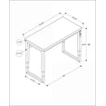 thumbnail image 6 of Desks, Computer/Home Office Standing Adjustable 48” L Laptop Modern Contemporary Brown Laminate Black Metal | Cherry | Particle Board, 6 of 15
