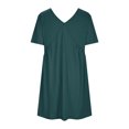 thumbnail image 4 of Dresses for Women 2026 Plus Size Fashion Solid Color Short Sleeved Dress, 4 of 5