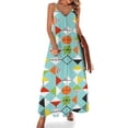 thumbnail image 1 of Vestido sin mangas con estampado de arlequín retro vestidos de verano mujer 2024 vestido de verano mujeres coreanas, 1 of 7