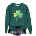thumbnail image 4 of Lorytime Cute Sweatshirts for Teen Girls Trendy St. Patricks Day Long Sleeve Crewneck Tops Patterned Pullover Outerfits, 4 of 5