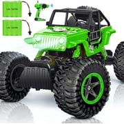 INGQU 1:14 Remote Control Car 4WD Off Road Monster Trucks with Head Lights 2.4Ghz Rock Crawler Electric Hobby Toy for Kids Girls Boys
