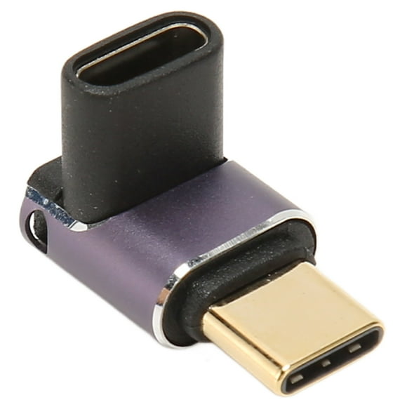 Adaptador USB C De ángulo Recto, PD240W Carga 40Gbps USB C A USB C Adaptador 8K 60Hz Compatible Hembra A Macho Para Trabajo De Oficina