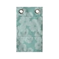 thumbnail image 1 of Floral Hanging Pocket Organizer, Monochrome Design Flower Petals Without Stems Illustration, Printed Polyester Storage Bag with Pockets, 9" x 27", Seafoam and Pale Seafoam, 1 of 2