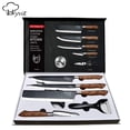 thumbnail image 1 of Juego de Cuchillos de Chef MYVIT Cuchillo Tijeras Acero Inoxidable 6 Uds con Estuche de Regalo, 1 of 8