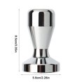 thumbnail image 4 of Wosthever Tamper de café en polvo, herramienta de prensado sólido de mano, prensador de mezcla Manual reutilizable, cocina, oficina, café, Club, Juegos de servir café y té 58mm Wosthever HA062717-04B, 4 of 6